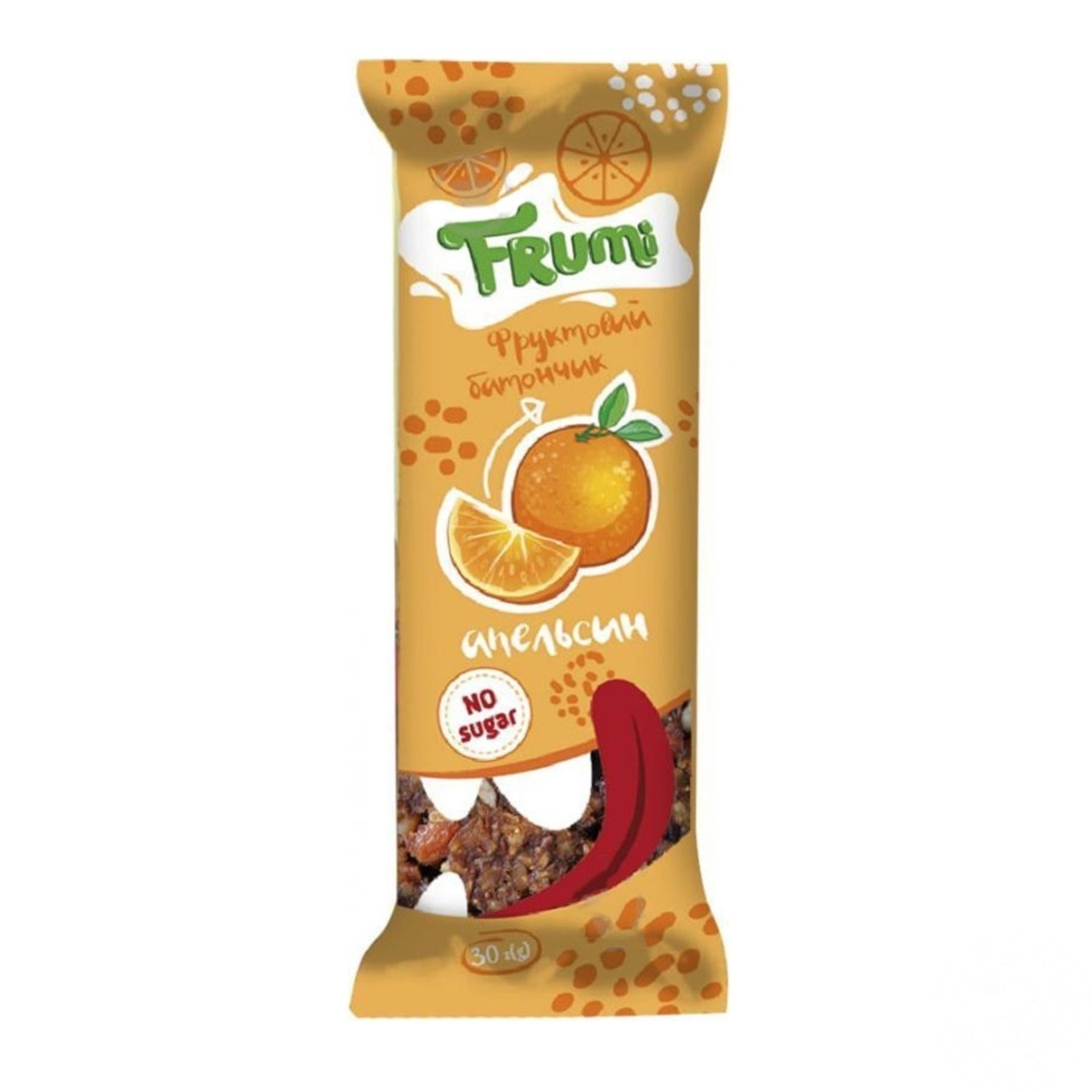 

Батончик фруктовый Frumi апельсин 30г