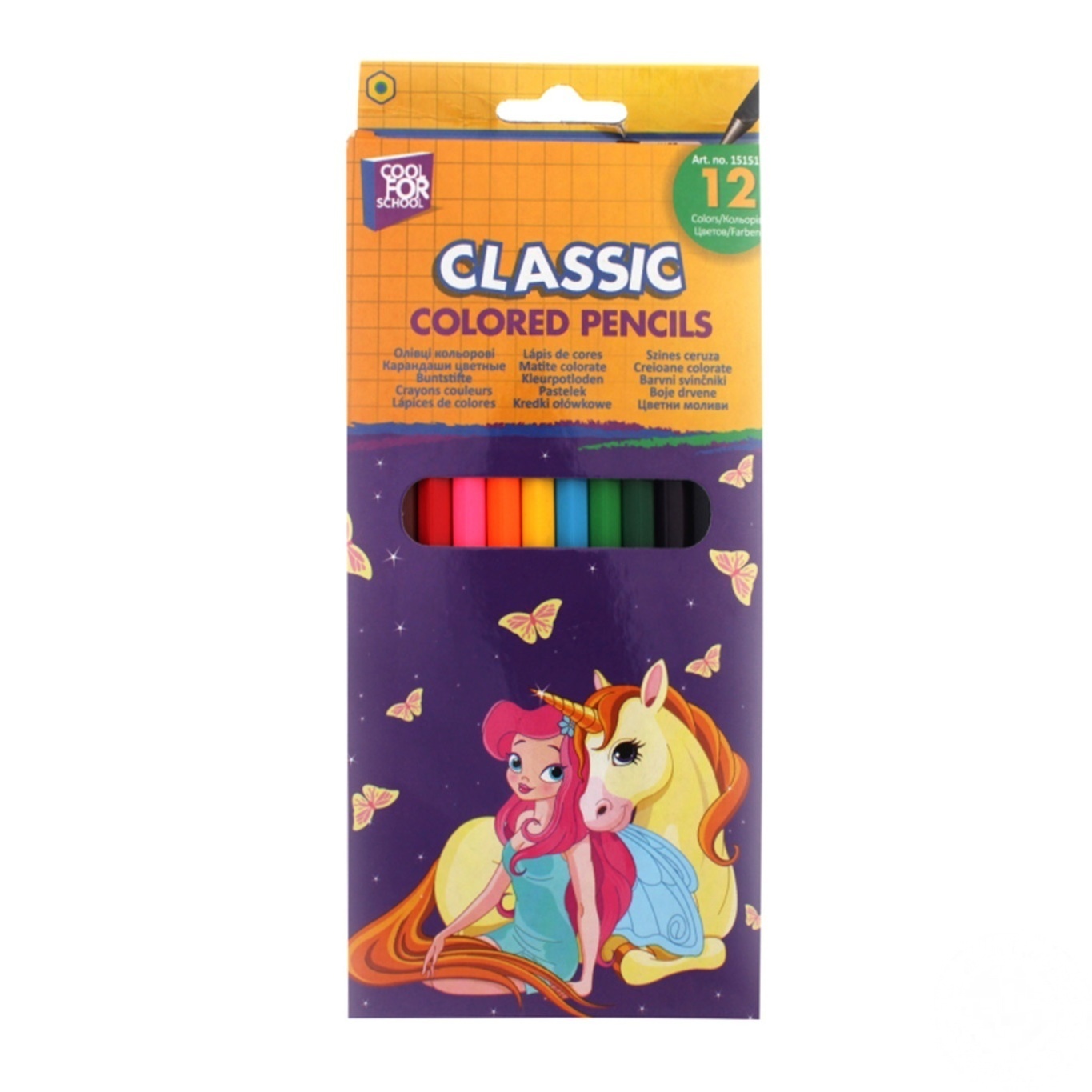 

Карандаши Cool for school 12 цветов