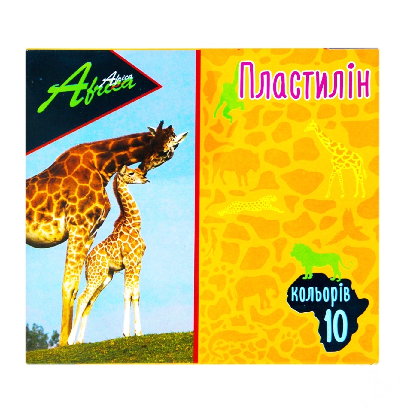 

Пластилин Economix Afrika 10 цветов 200г