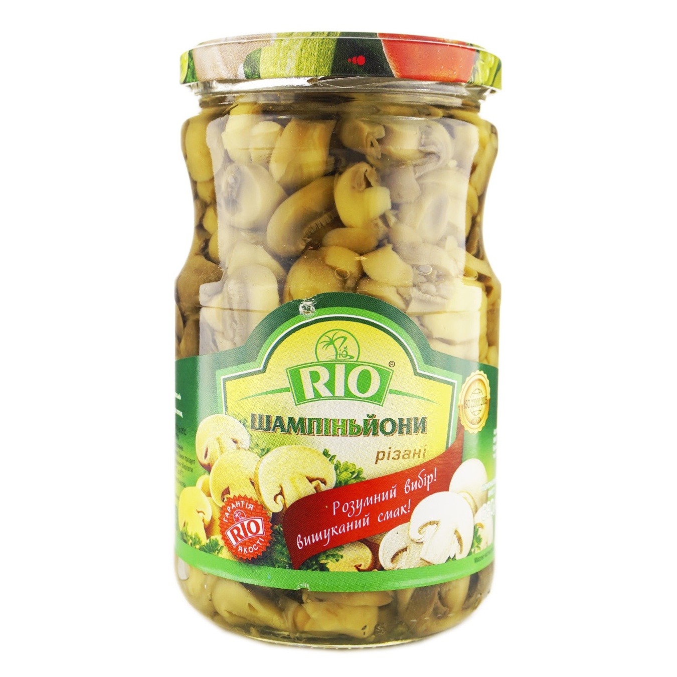 

Шампиньоны Rio маринованые резаные 690г
