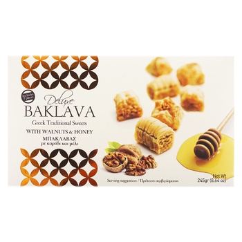 Deluxe With Walnut And Honey Baklavas 245g - buy, prices for NOVUS - photo 2