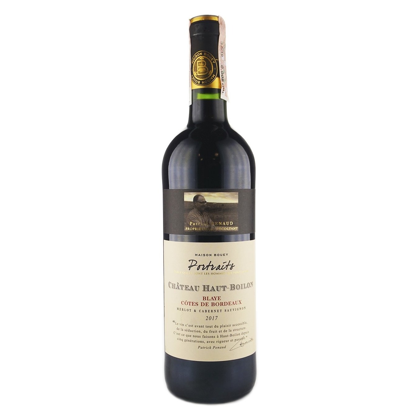 

Вино Les Portraits Chateau Haut-Boilon Blaye Cotes de Bordeaux красное сухое 13.5% 0,75л