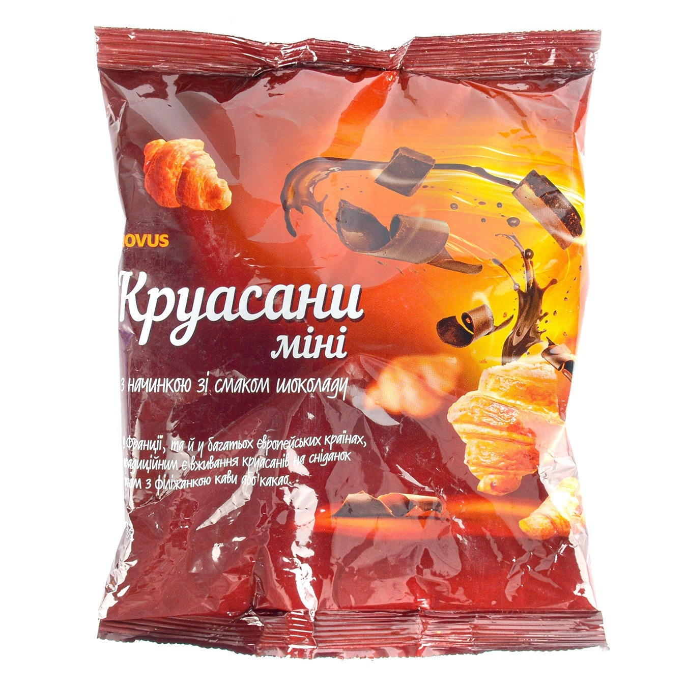 

Круассаны Novus Мини с шоколадом 180г