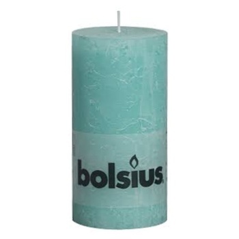 Bolsius Rustic Cylinder Turquoise Candle 13x6.8cm - buy, prices for - photo 1