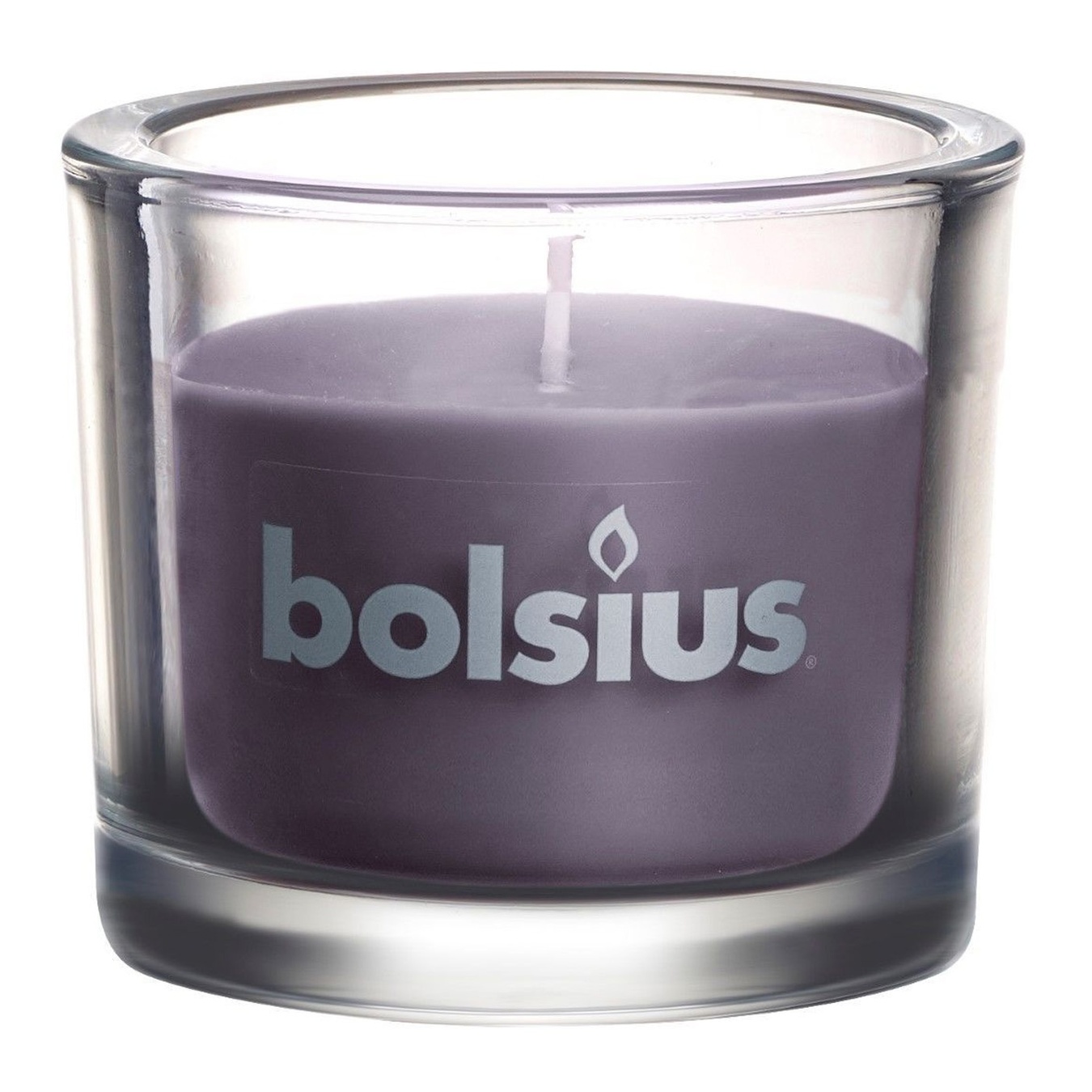 

Свеча Bolsius в стекле темно-серая 8x9.2см