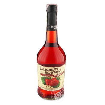 Home Collection Strawberry strong sweet pink fermented drink 12% 0.5l