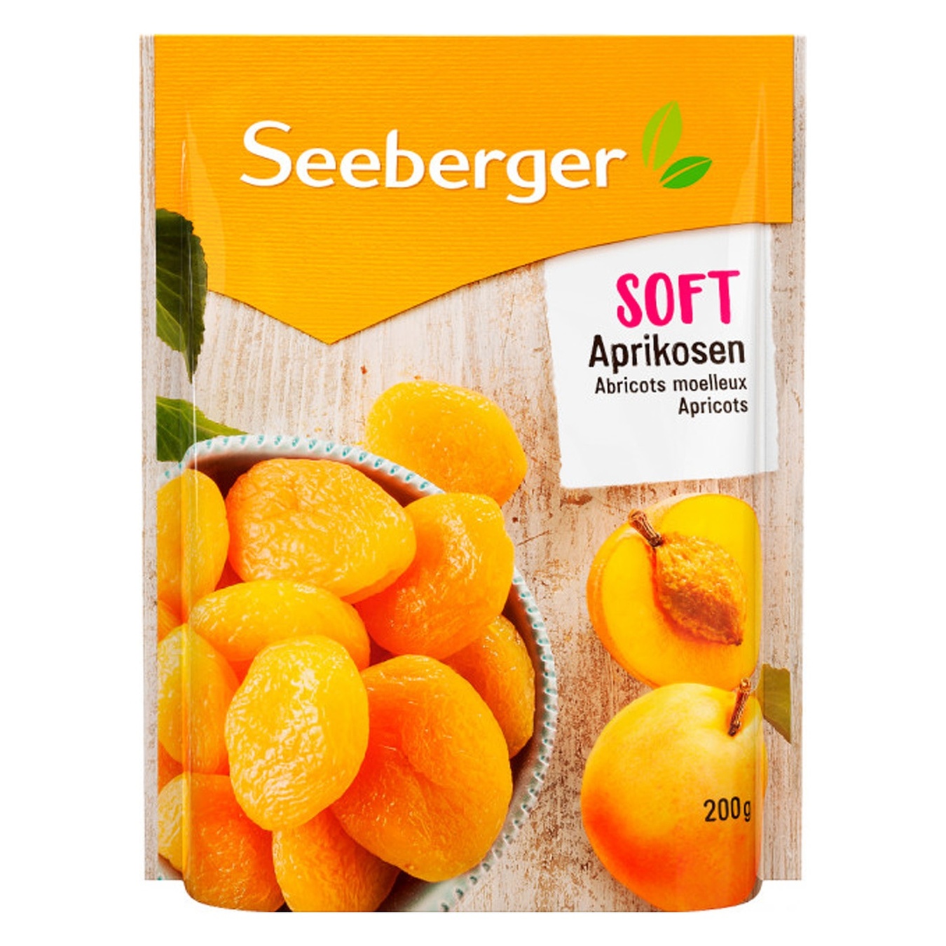 

Абрикосы Seeberger мягкие 200г