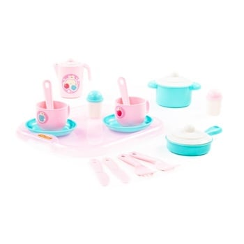 Polesie Hostess Children's Dishes with Tray for 2 Persons Play Set 19elements - buy, prices for - photo 2