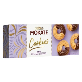 Caffetteria Mokate With Dark Chocolate Rings 150g - buy, prices for NOVUS - photo 1