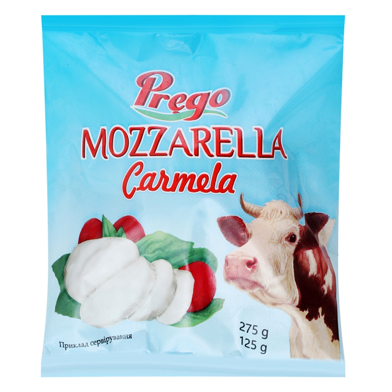 

Cыр Prego Mozzarella Сarmela рассольный 45% 125г