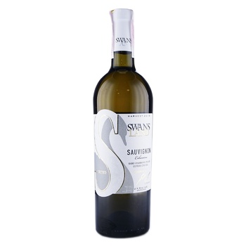 Swans Land Sauvignon White Dry Wine 9.5-13% 0.75l - buy, prices for NOVUS - photo 1