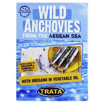 Trata Wild Catch With Oregano In Vegetable Oil Anchovies 100g - buy, prices for Vostorg - photo 2