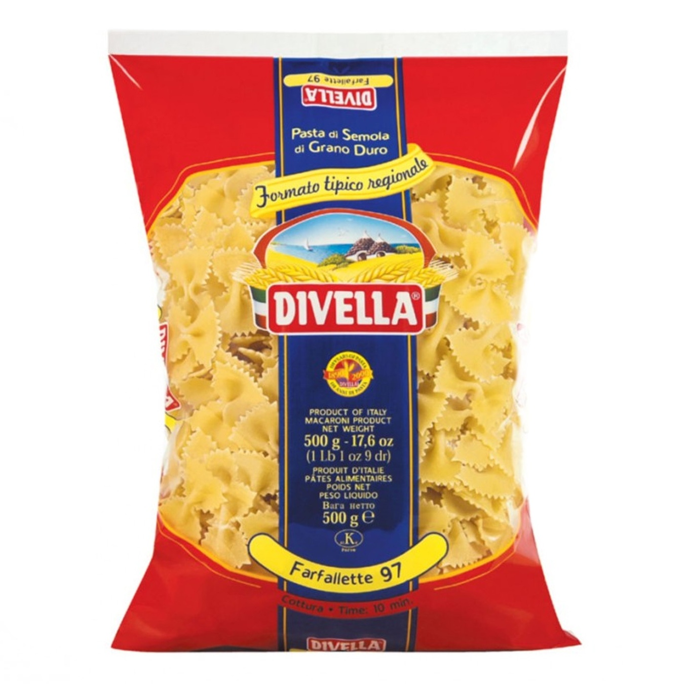 

Макаронные изделия Divella бабочки 500г
