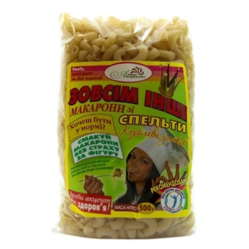 Nash Aktsent Spelled Pasta Horns 500g - buy, prices for NOVUS - photo 1