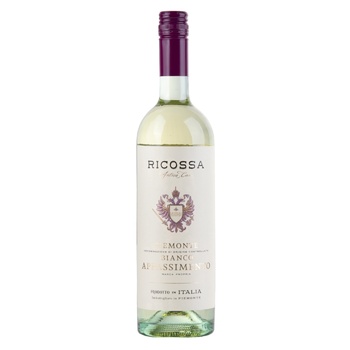 Ricossa Appassimento Bianco Piemonte White Semi-Dry Wine 12.5% 0.75l - buy, prices for NOVUS - photo 1