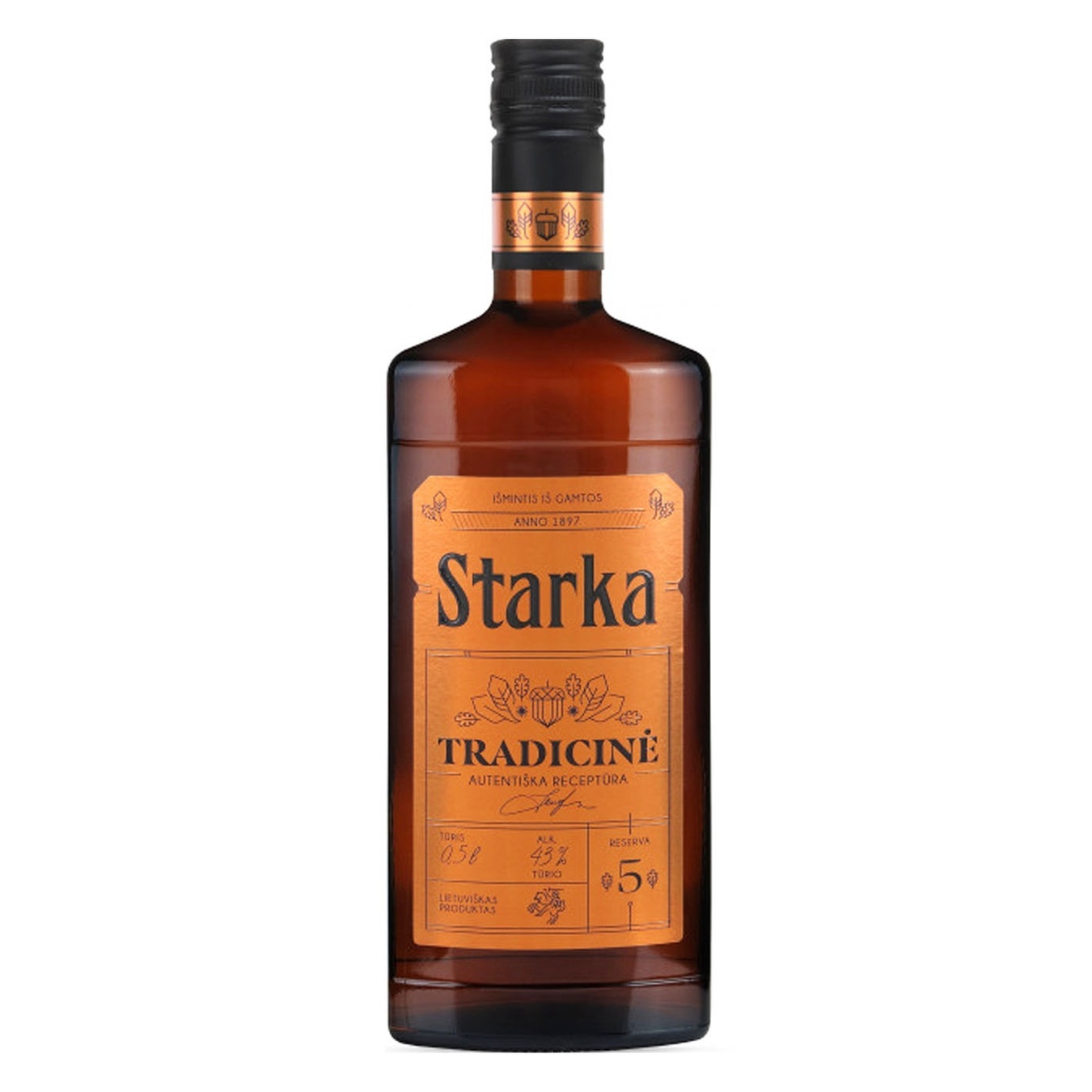 

Настойка Vilniaus Starka 43% 0,5л