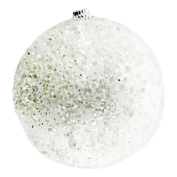 Koopman White Christmas Bulb with Sequins  8cm - buy, prices for COSMOS - photo 3