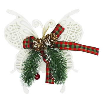 Stolyar White Deer with Decor Christmas Decoration 21cm - buy, prices for MegaMarket - photo 1