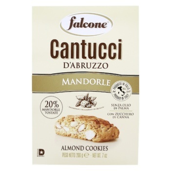 Falcone Cantucci With Almond Kernels Cookies 200g - buy, prices for Epicentr FOOD - photo 2