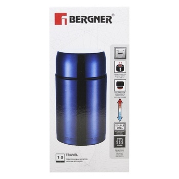 Bergner Stainless Steel Food Thermos With Double Walls 1l