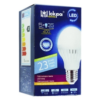 Iskra LED Lamp A55 5 W 3000K E27 - buy, prices for NOVUS - photo 1