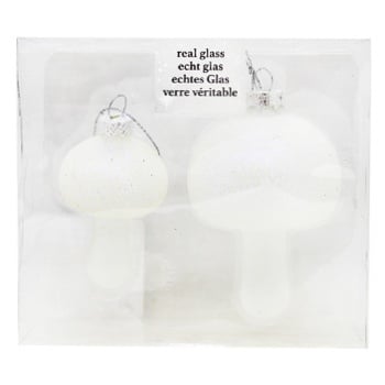 Koopman Christmas Tree Decoration Mushroom 2pcs 6X10cm and 4.5X7.5cm - buy, prices for - photo 1