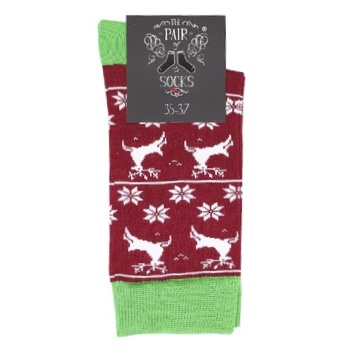 Шкарпетки жіночі The Pair of Socks Deer р.35-37 - купити, ціни на ULTRAMARKET - фото 2