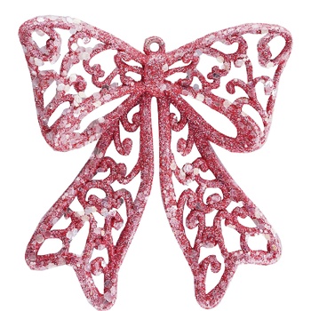 Stolyar Pink Bow Christmas Decoration 8.5cm - buy, prices for ULTRAMARKET - photo 1