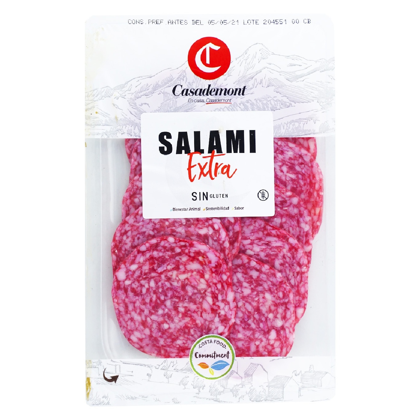 

Колбаса Casademont Салями Экстра нарезка 100г