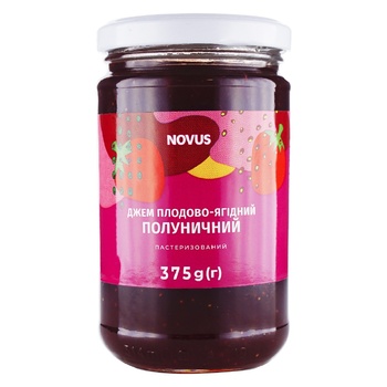 Джем Novus Полуниця 375г