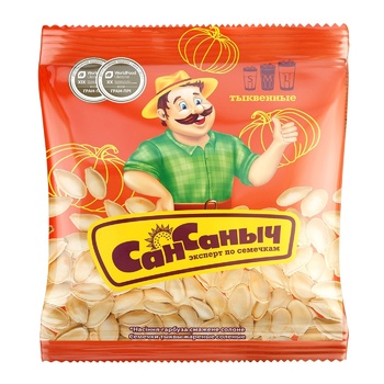 San Sanych Fried Salted Pumpkin Seeds 40g - buy, prices for - photo 1