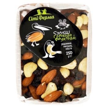 City Ferma Raisins, Almond, Cashews Nut-Fruit Mix 250g - buy, prices for NOVUS - photo 1