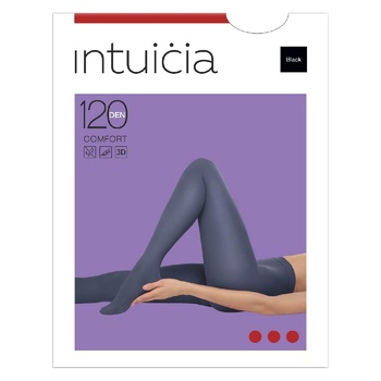 Intuicia Comfort Premium Black Women's Tights 120den 2s - buy, prices for NOVUS - photo 1