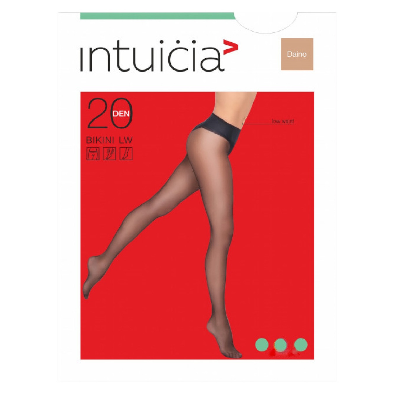 

Колготы Intuicia Bikini LW женские бежевые 20ден 2р