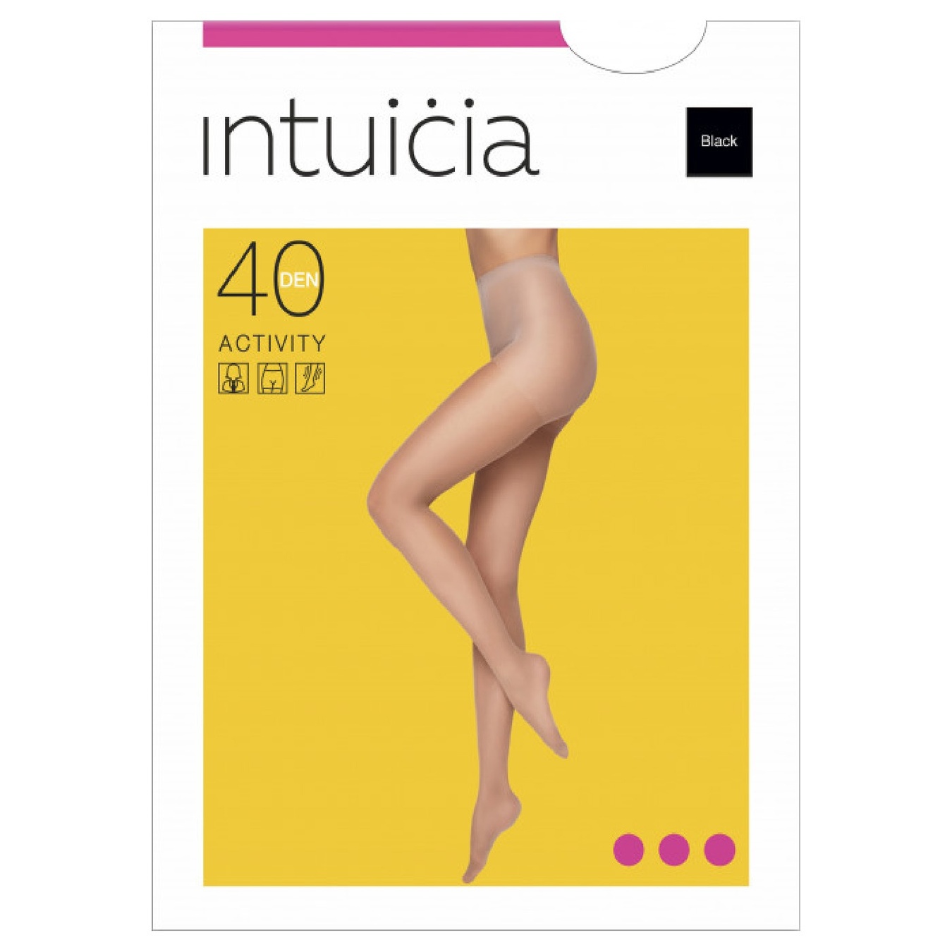 

Колготки Intuicia Activity женские черные 40ден 5-6р