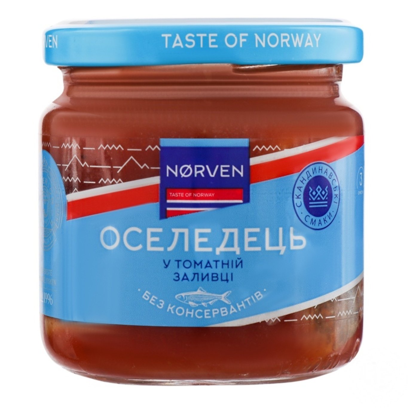 

Сельдь Norven в томатной заливке 190г