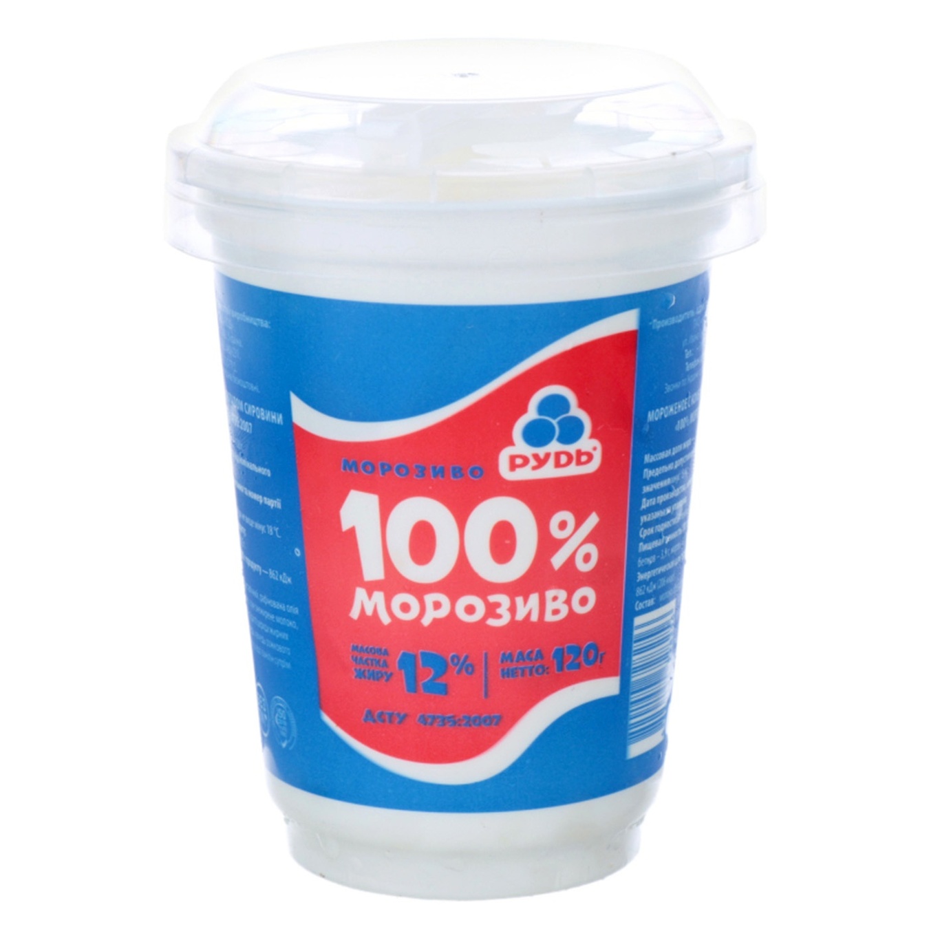 

Мороженое Рудь 100% мороженое 120г