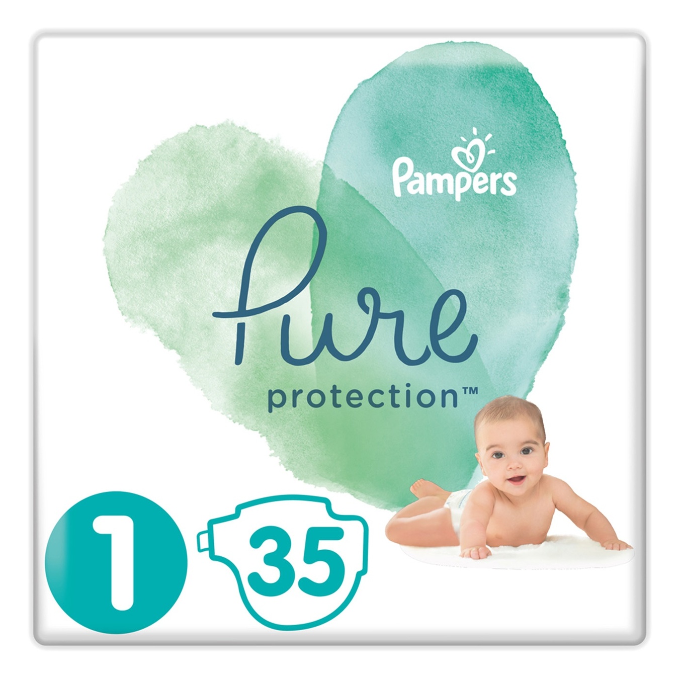

Подгузники Pampers Pure Protection Newborn 2-5кг 35шт