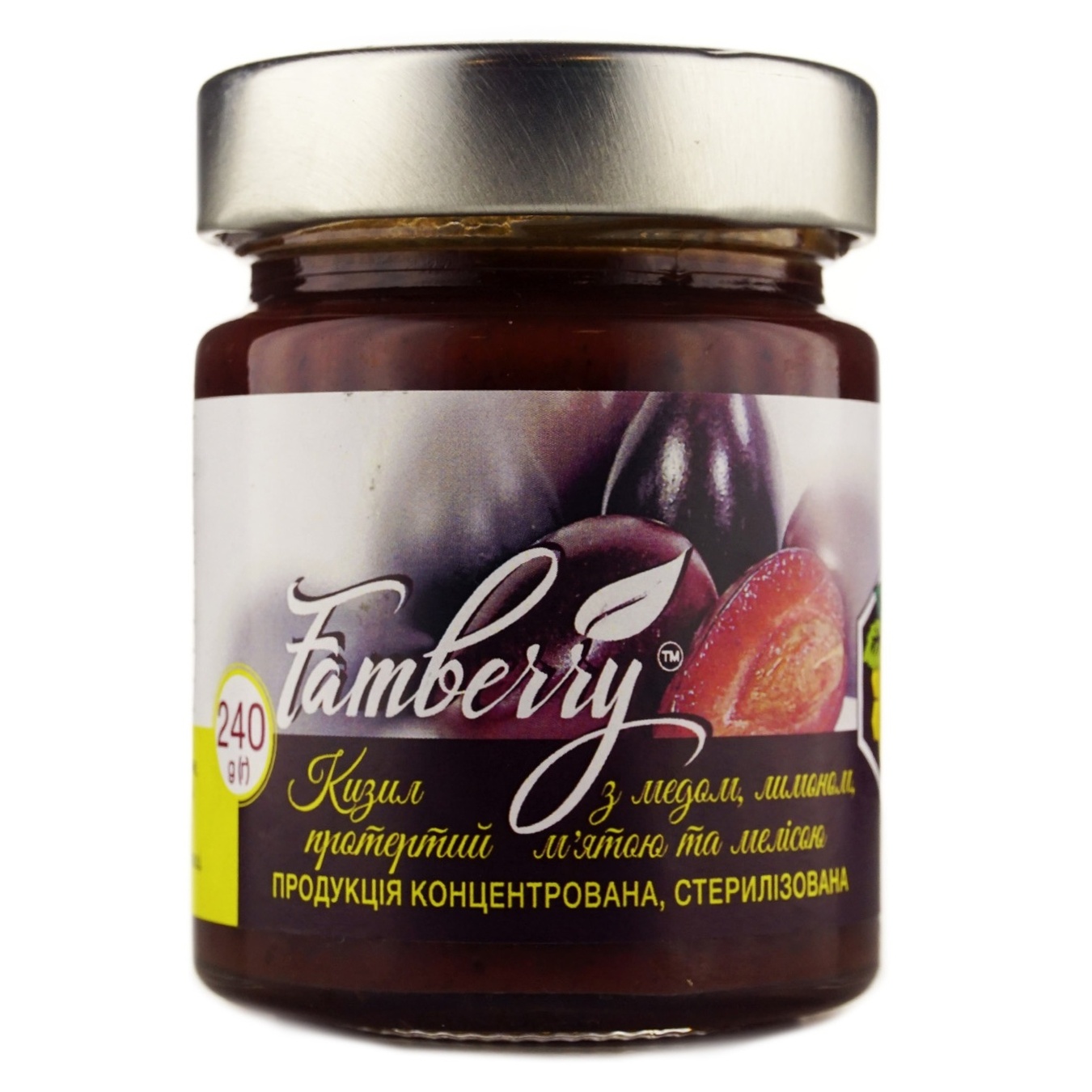 

Кизил протертый с медом и лимоном Famberry 240г