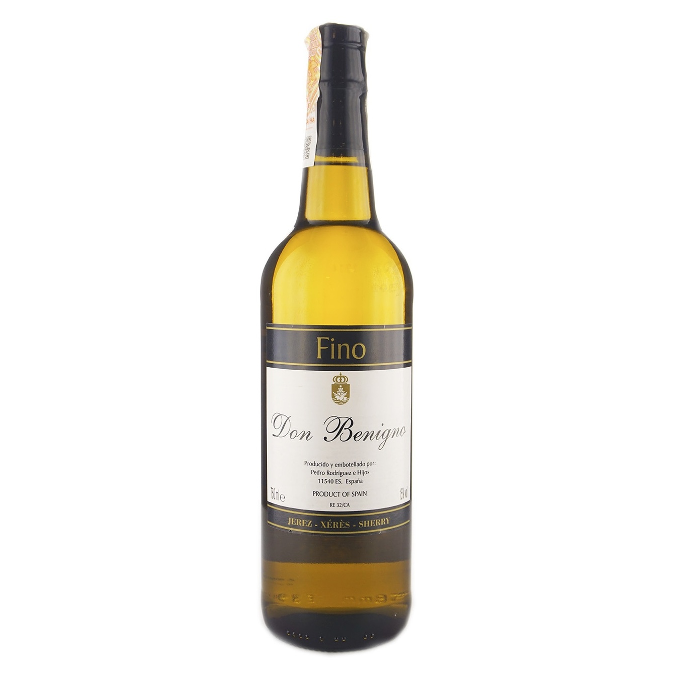 

Вино Don Benigno Fino Sherry Jerez белое сухое 0,75л