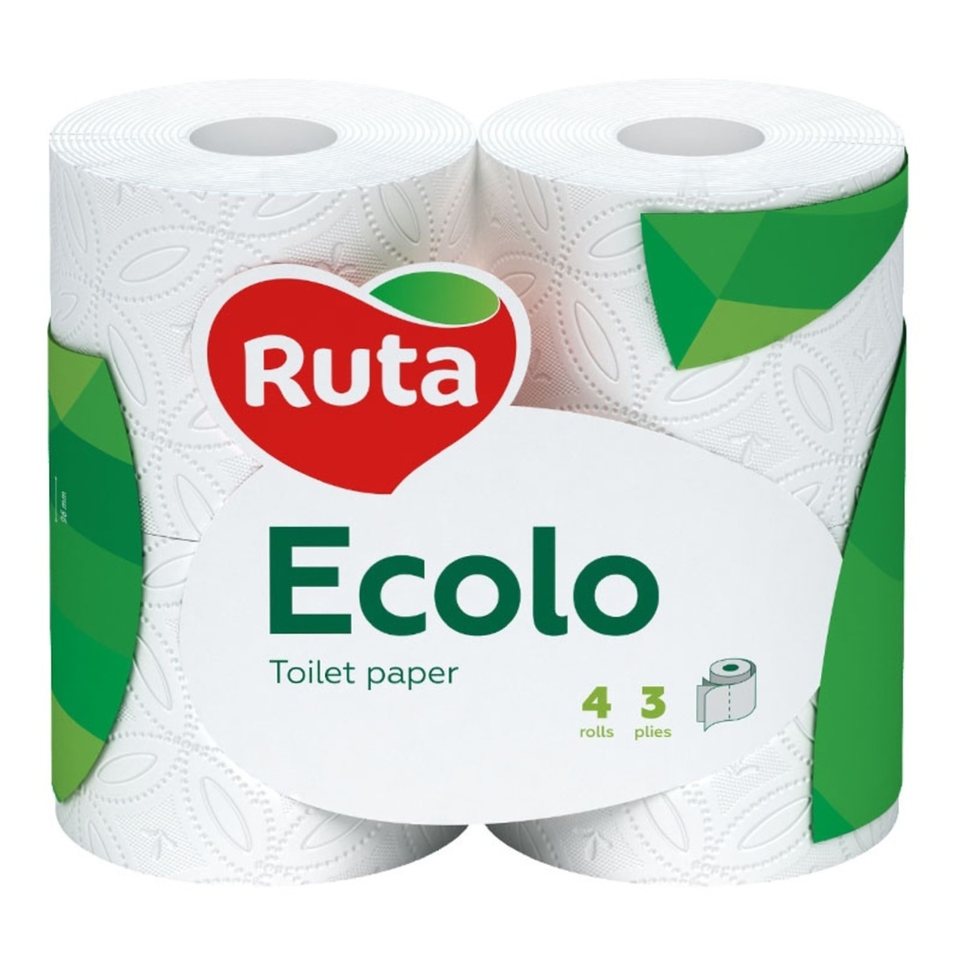 

Бумага туалетная Ecolo Deluxe белый трехслойный 4шт