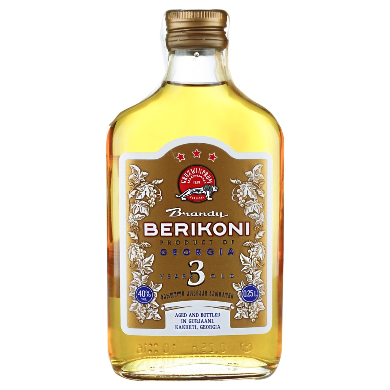 

Бренди Berikoni 3 года 40% 250мл
