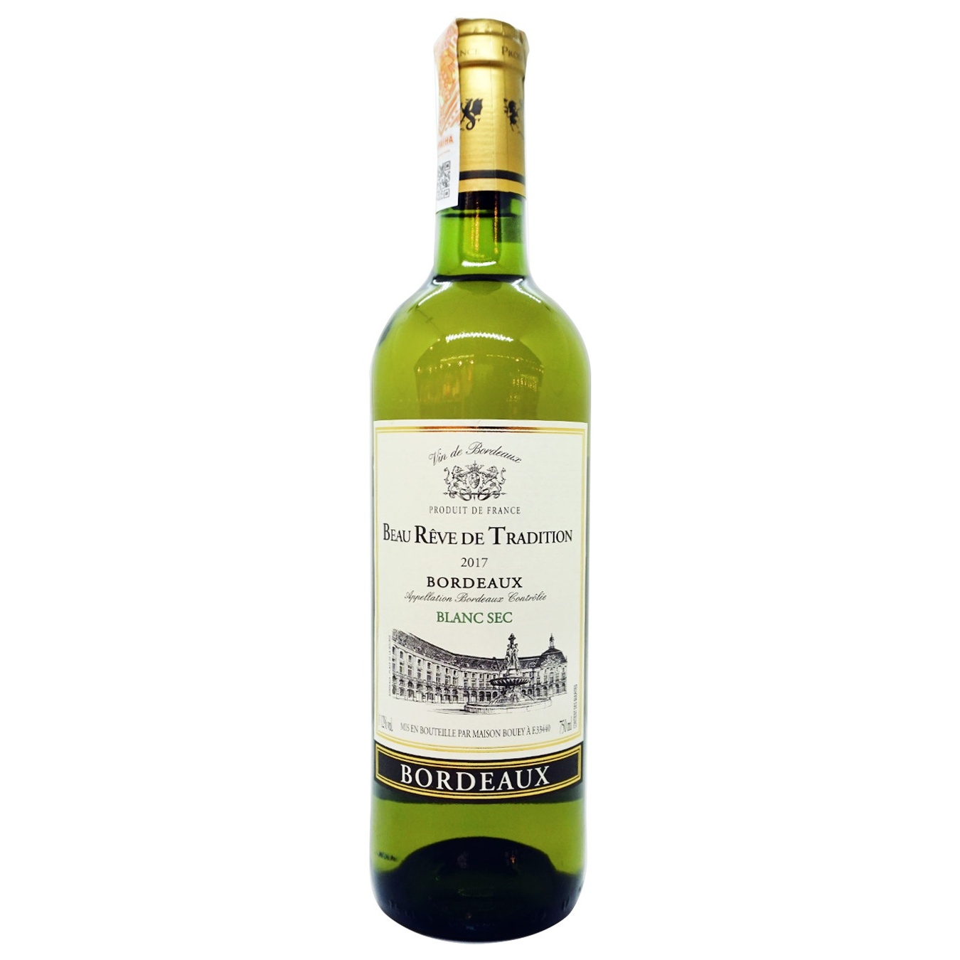 

Вино Beau Reve de Tradition Blanc Sec Bordeaux белое сухое 12% 0,75л