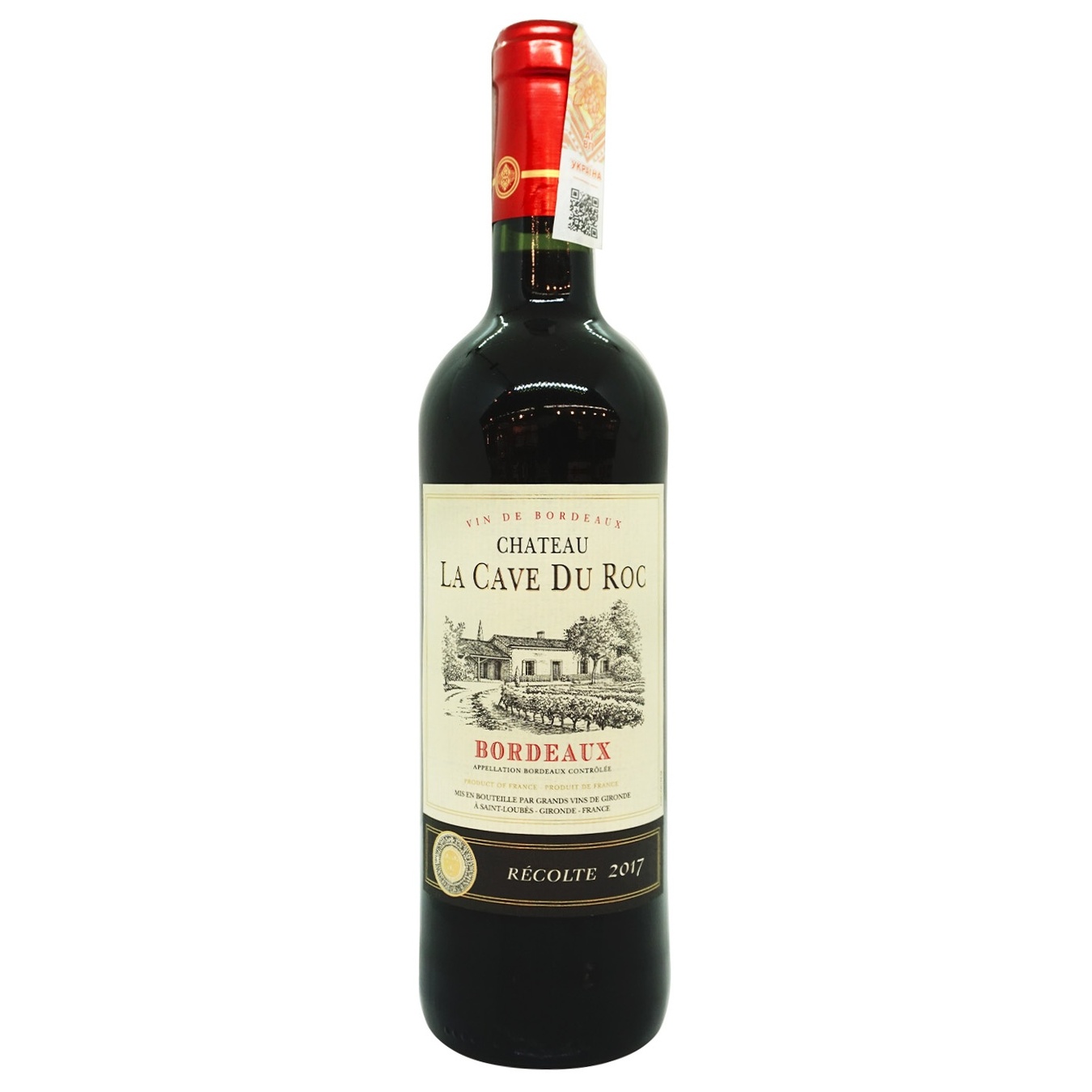 

Вино GVG Chateau La Cave Du Roc Bordeaux красное сухое 12.5% 0.75л