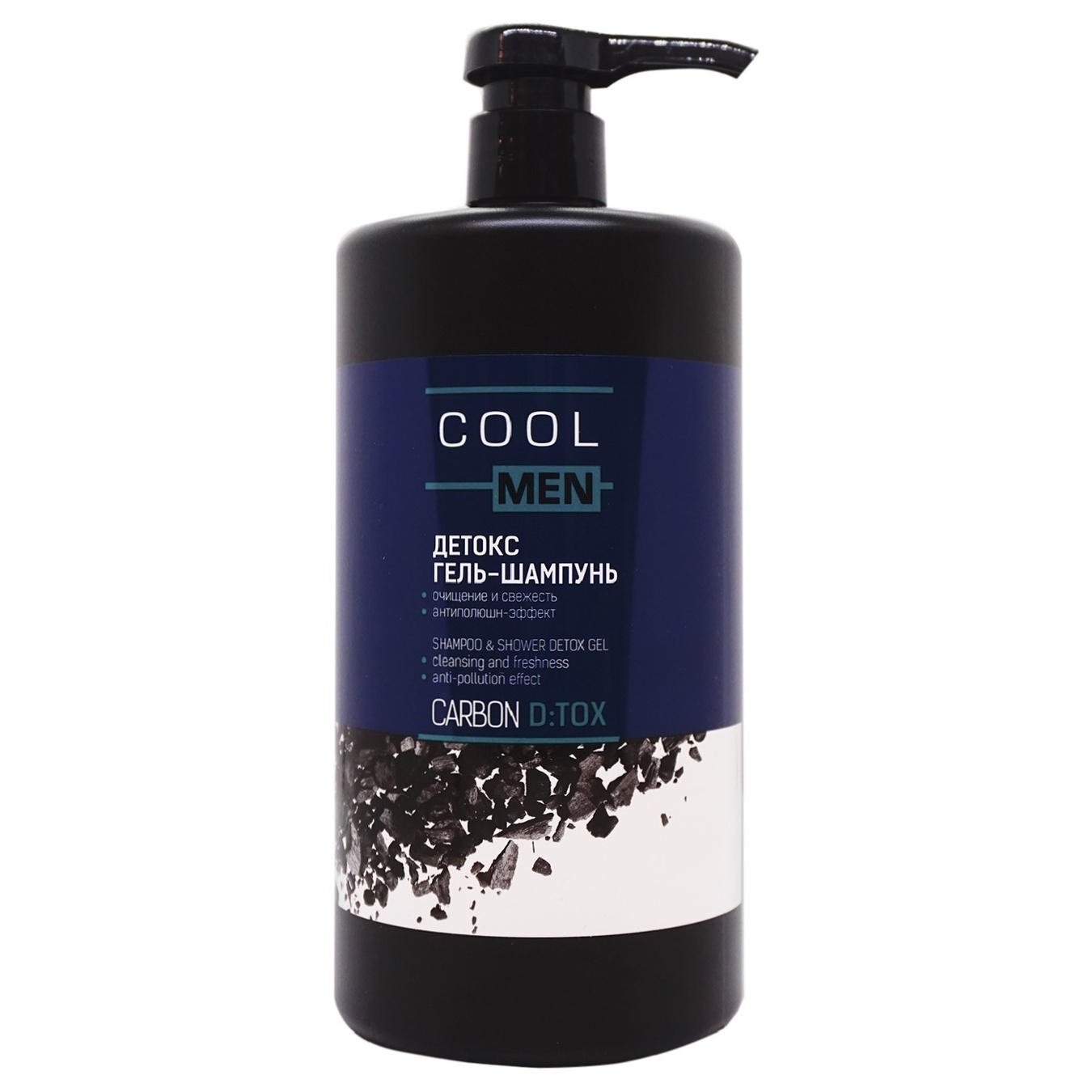 

Гель-шампунь для волос Cool Men Detox Carbon 1л