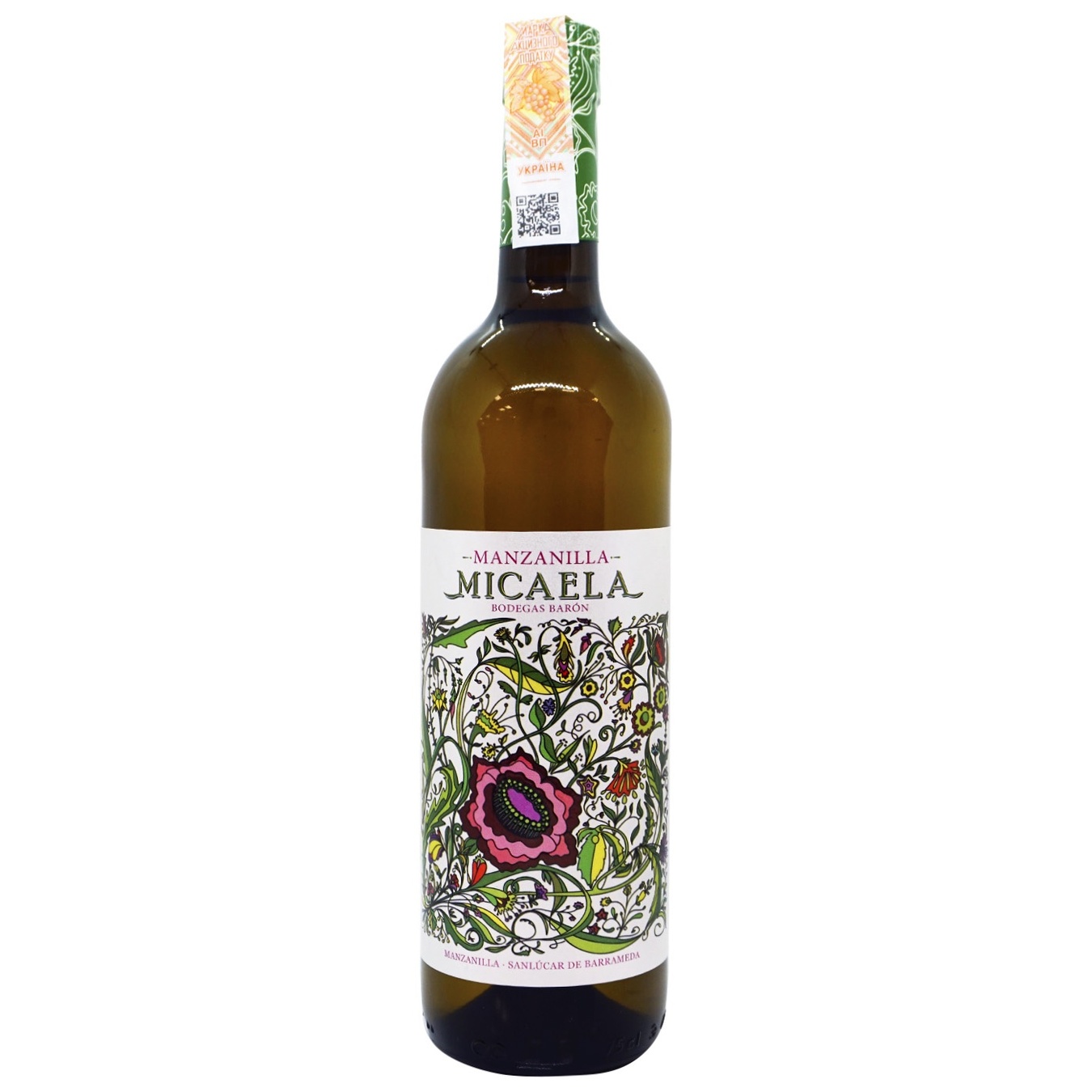 

Вино Micaela Manzanilla белое полусладкое крепленое 15% 0,75л