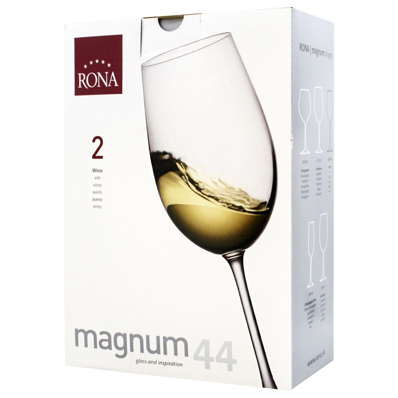 

Набор бокалов для вина Rona Magnum 2шт 440мл