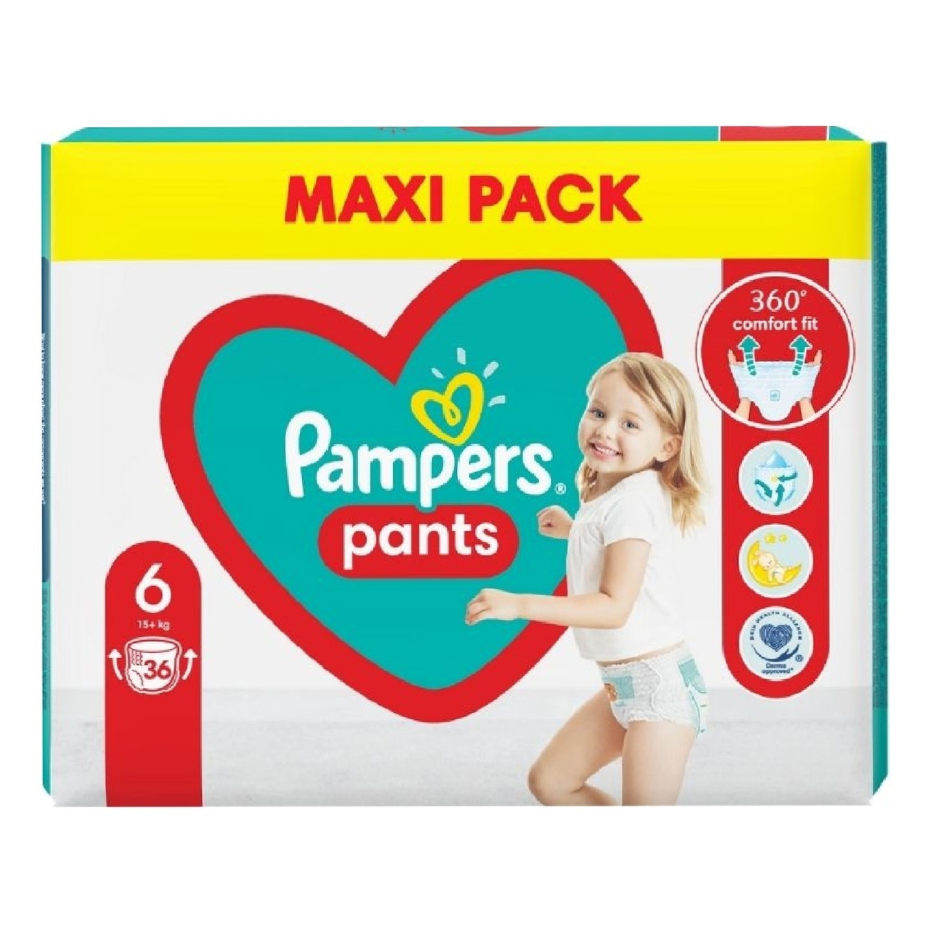 

Подгузники-трусики детские Pampers Pants Giant 6 15+кг 36шт