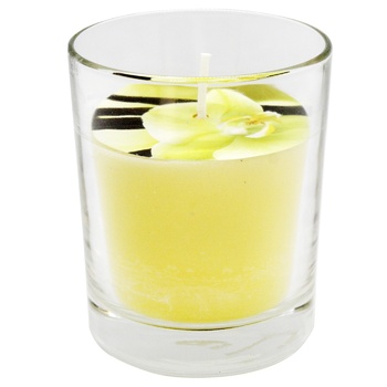 Candy Light Vanilla Aromatic Candle in Glass 7.5х6cm - buy, prices for NOVUS - photo 1