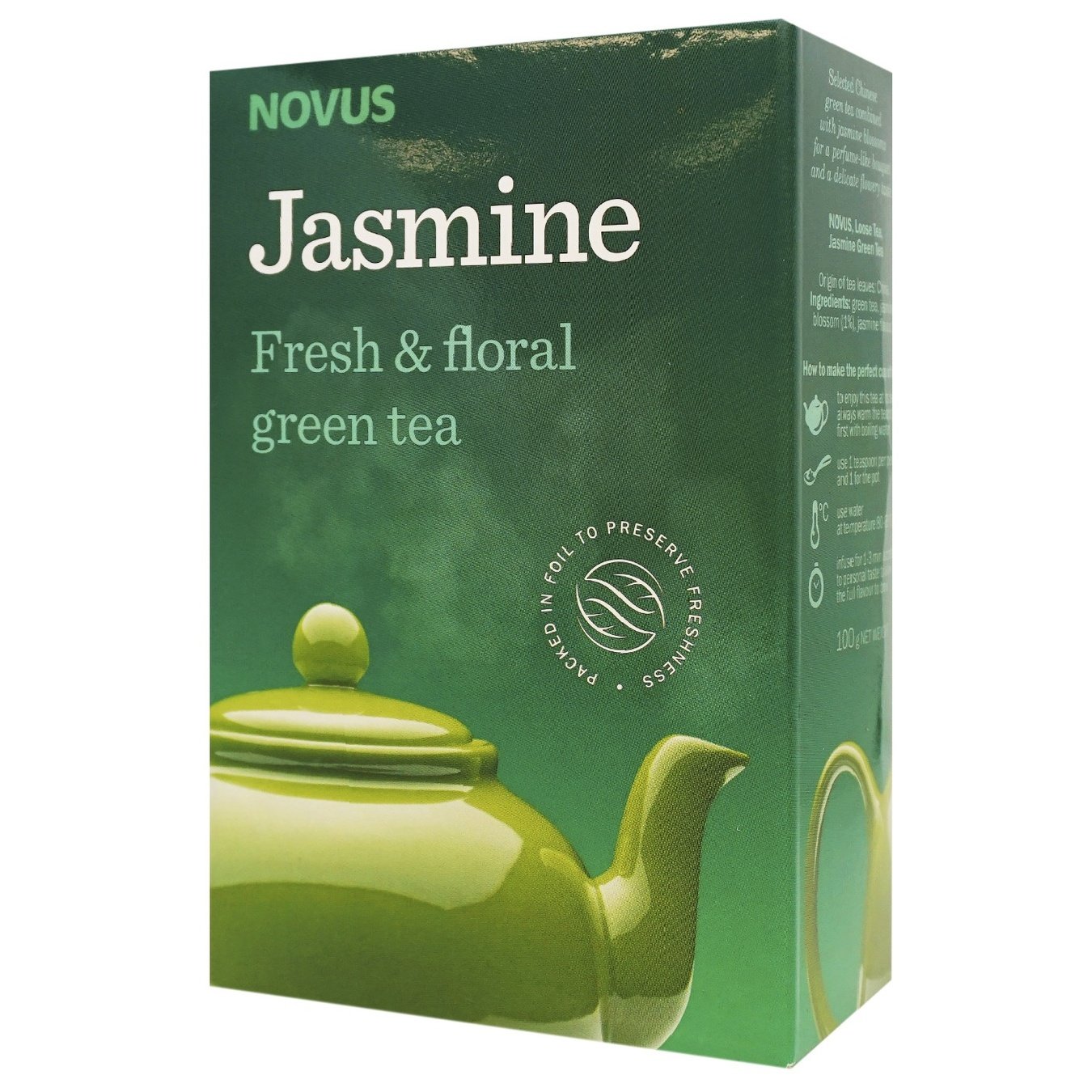 

Чай зеленый Novus Jasmine китайский 100г